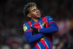 18岁零205天，亚马尔是各项赛事连续4场比赛进球最年轻的西甲球员